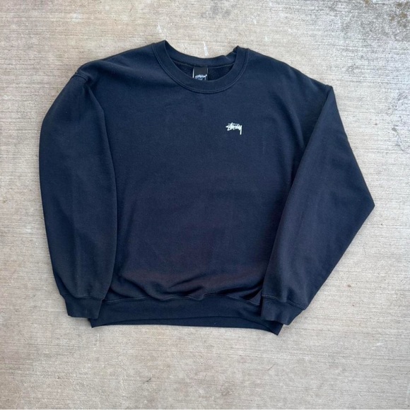 Men's Black Stussy Crewneck - Picture 1 of 6